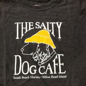 Dark Gray Salty Dog Cafe Tee T-shirt Hilton Head, SC Size Youth Large